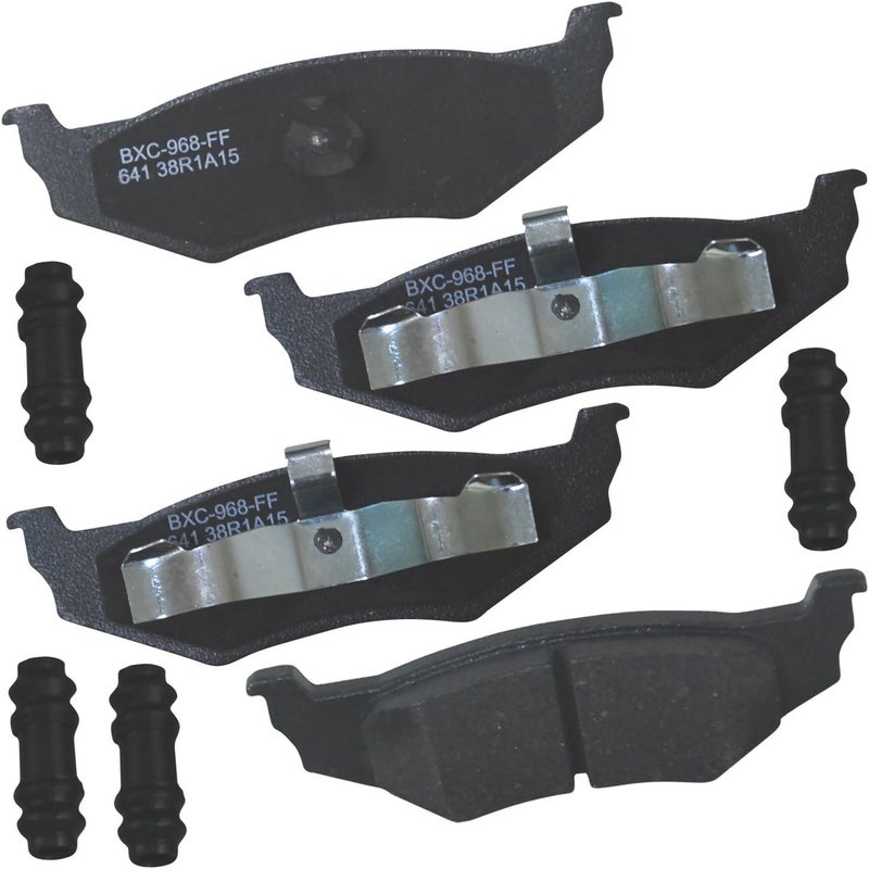 Bendix Premium SBC641 Ceramic Rear Brake Pads for Select Models Chrysler 300M, Cirrus, Intrepid, Neon, PT Cruiser, Sebring, Stratus, Dodge Plymouth Breeze, Neon - Image 1